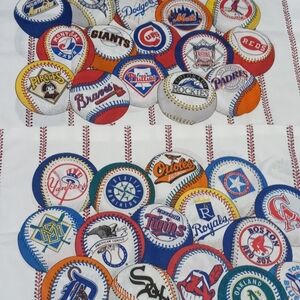 MLB Baseball Pillowcases Vintage 1993 2pc